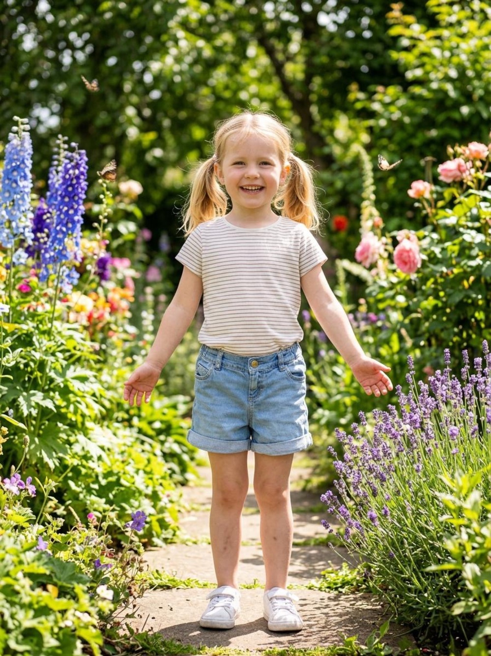 Old Navy Light Wash Denim Roll-Cuff Kids Shorts